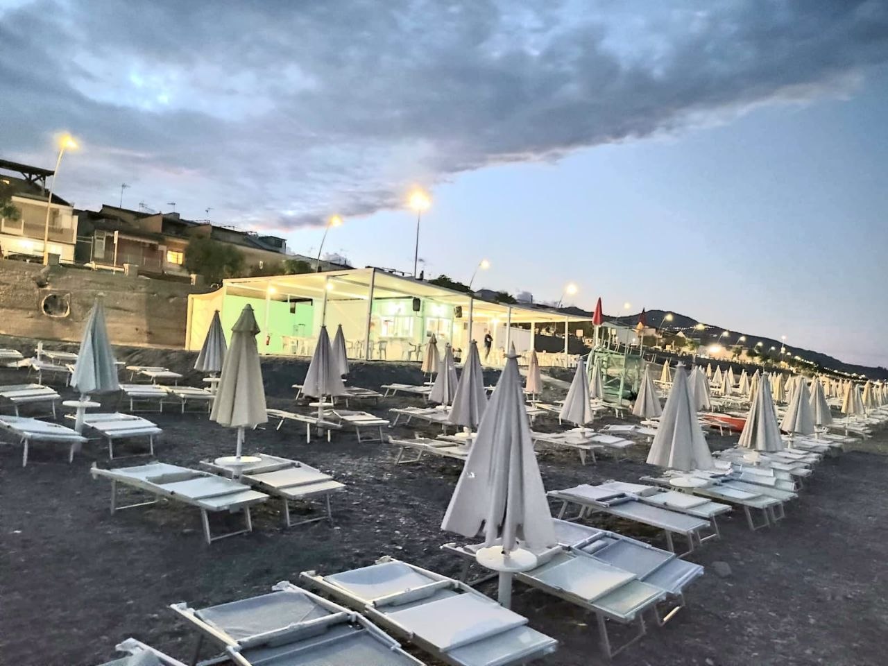 The beach at night