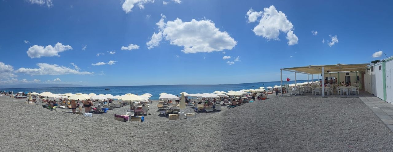 Panoramic view of the beach